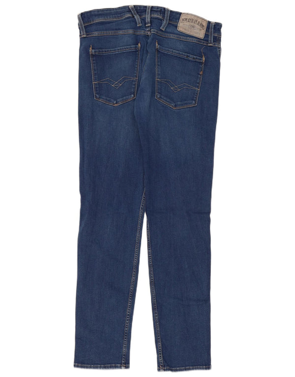 Replay Jeans Anbass Slim da donna W34 L32 in cotone blu