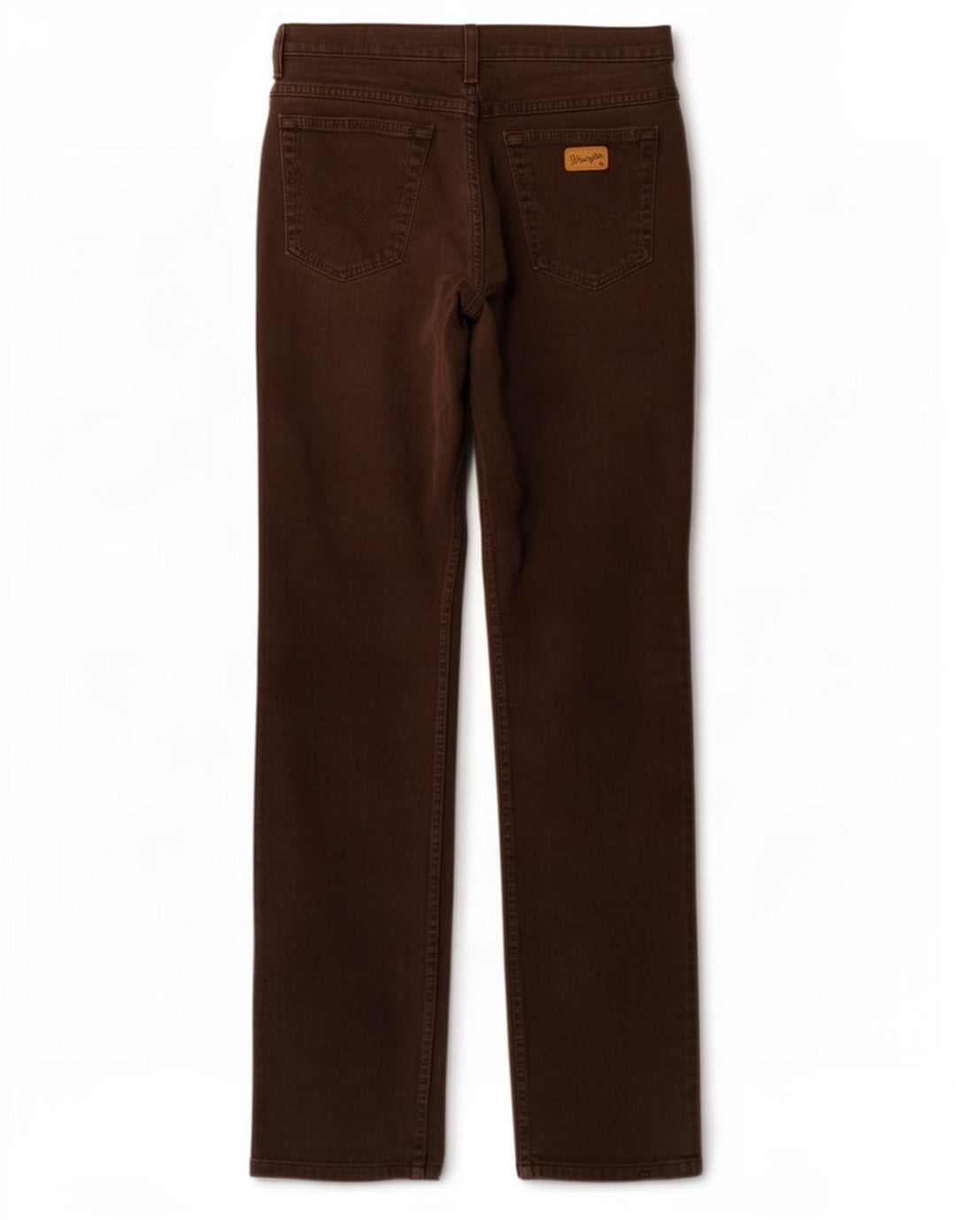 Jeans dritti elasticizzati Texas da uomo Wrangler W33 L36 cotone marrone