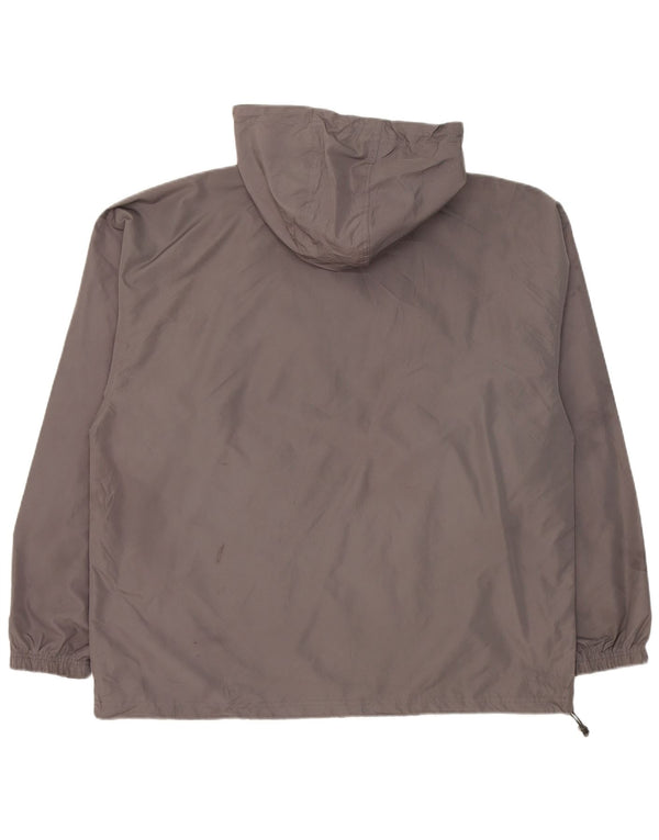Giacca antipioggia con cappuccio grafico da uomo Champion UK 42 XL Poliestere grigio