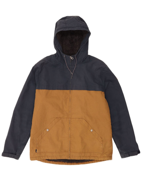 Giacca a vento con cappuccio da uomo Quiksilver UK 38 Medium Yellow Colourblock