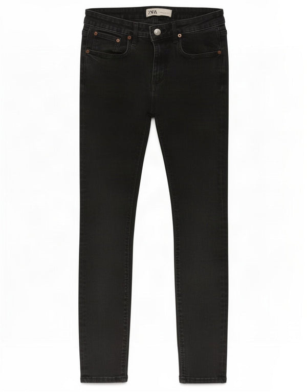 Jeans skinny da donna Zara EU 38 Small W28 L26 cotone nero