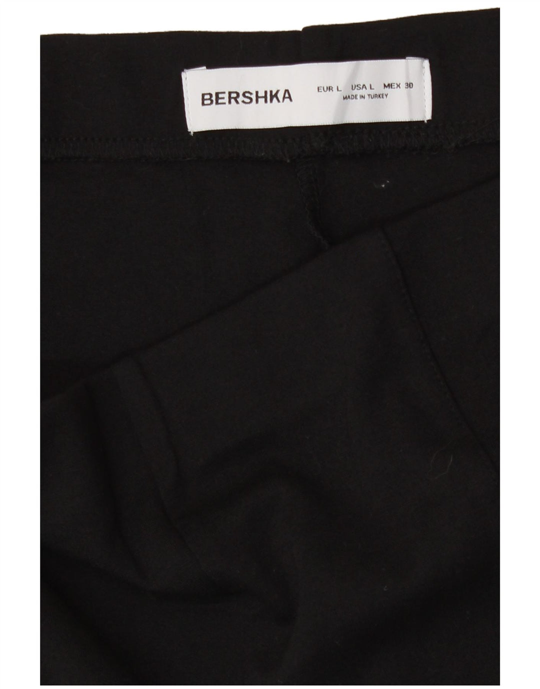 Pantaloni caldi da donna Bershka Large W32 in viscosa nera