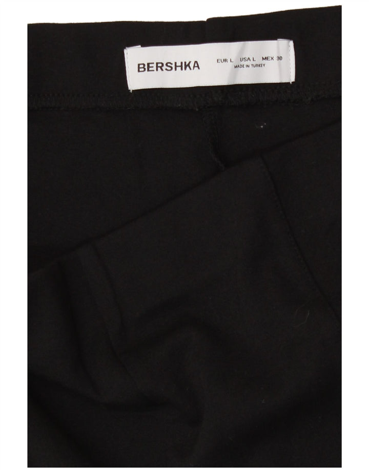 Pantaloni caldi da donna Bershka Large W32 in viscosa nera