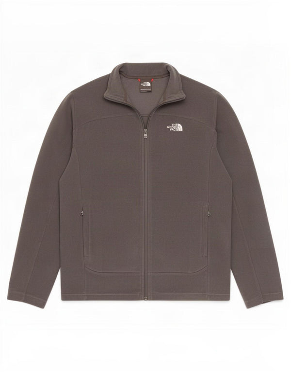 Giacca in pile da uomo The North Face UK 38 Poliestere grigio medio