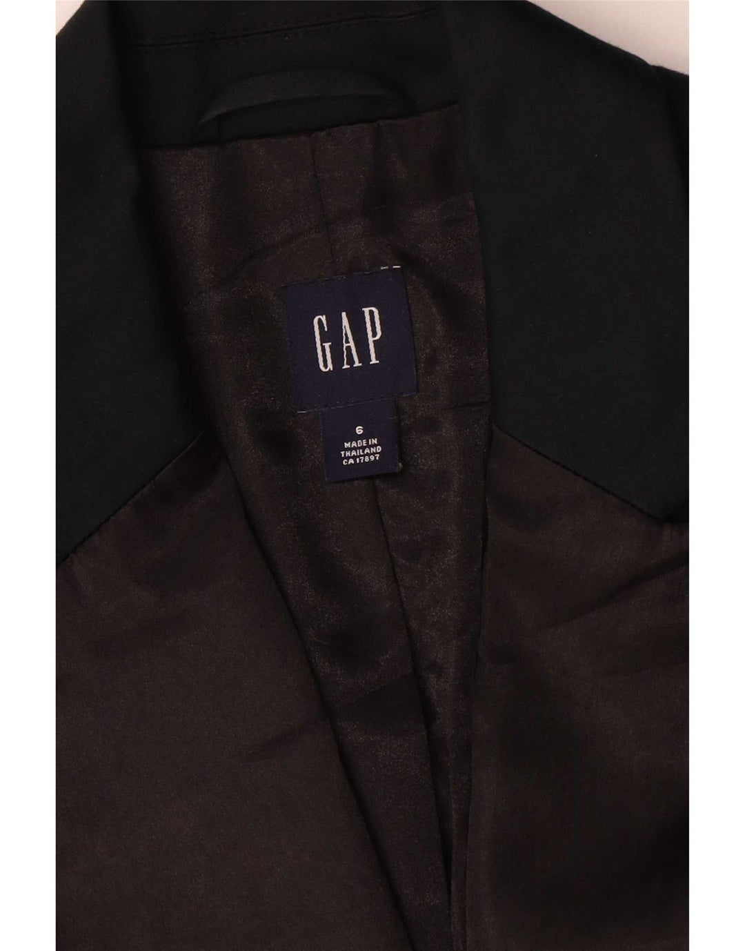 Giacca blazer da donna a 1 bottone Gap US 6 cotone medio blu navy