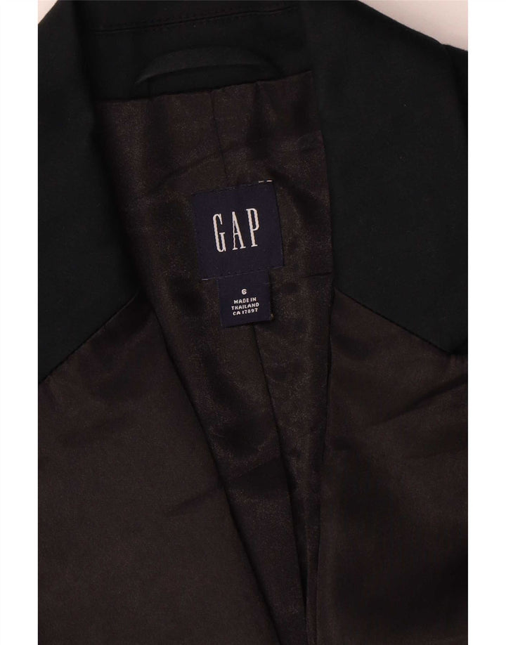 Giacca blazer da donna a 1 bottone Gap US 6 cotone medio blu navy