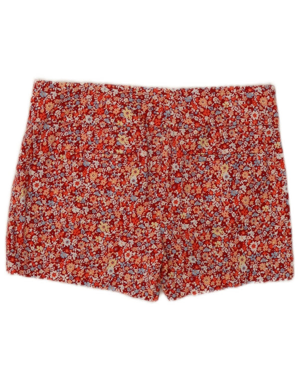 Pantaloni caldi da donna Calvin Klein US 2 XS W30 rosso floreale in cotone