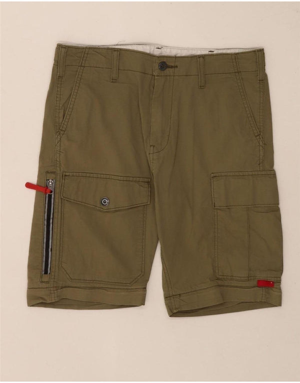 Pantaloncini cargo regolari da uomo Levi's W29 cotone kaki medio