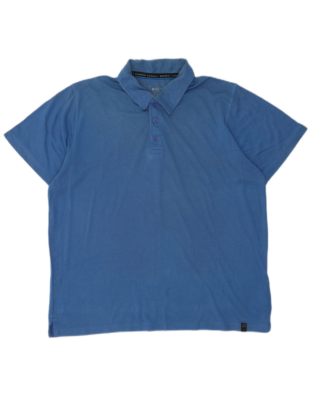 Polo IsoCool da uomo Mountain Warehouse XL in cotone blu