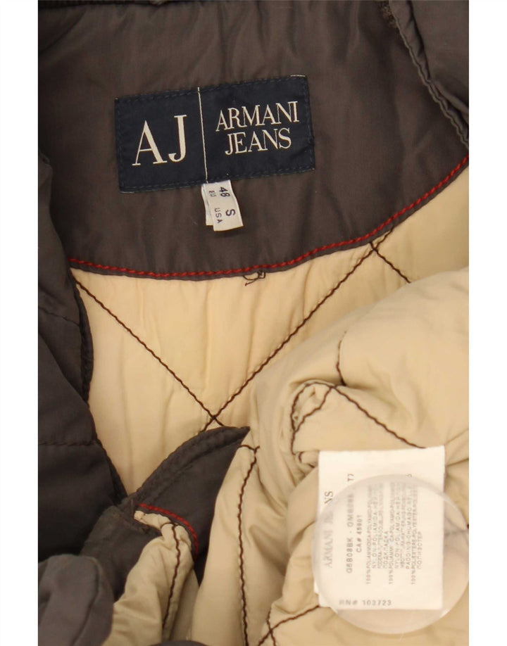 Giacca imbottita da uomo Armani Jeans EU 48 Poliammide grigio medio