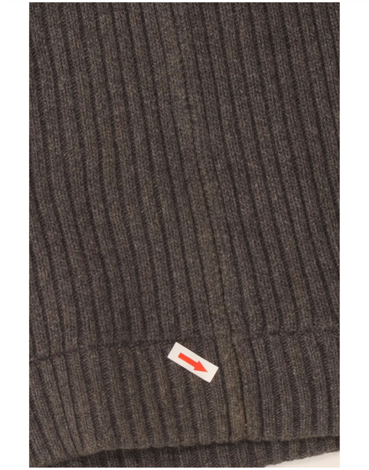 Giacca reversibile in maglia con cappuccio da uomo Massimo Dutti UK 42 XL Grigio