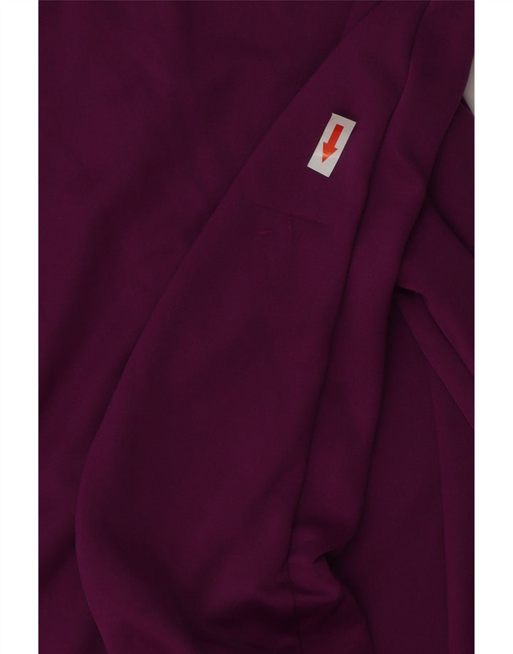Maglia da tuta pullover con zip e collo Nike Dri Fit da donna UK 10 piccola viola