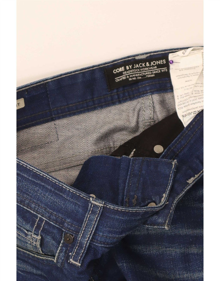 Pantaloncini di jeans vestibilità regolare da uomo Jack & Jones piccoli W32 cotone blu