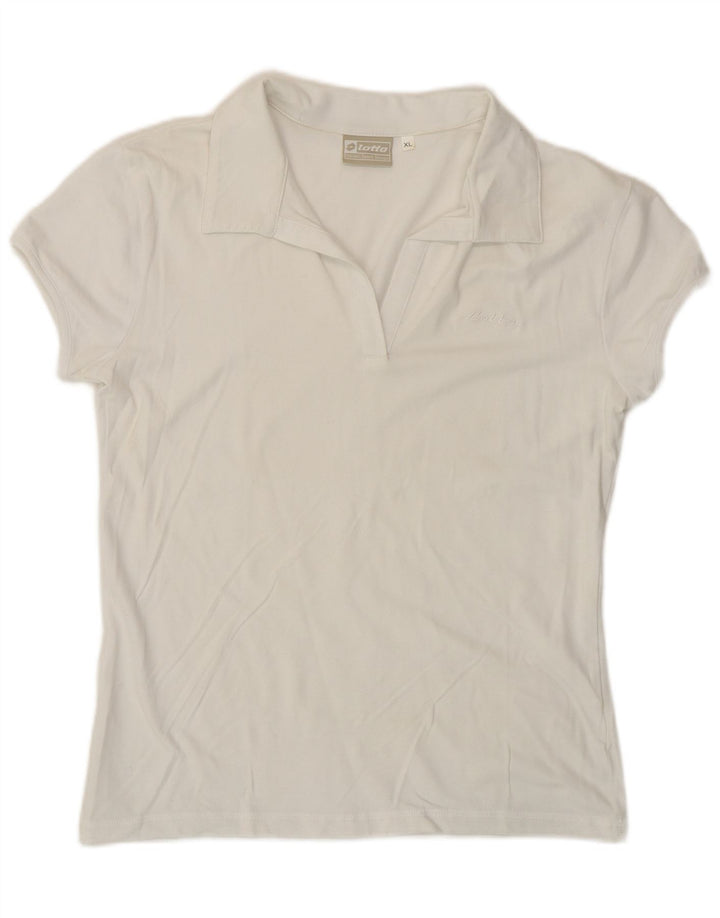 Polo Kappa da donna UK 18 XL bianca