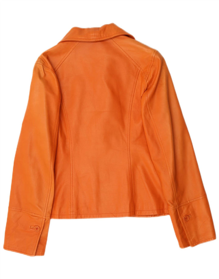 Giacca Blazer 3 Bottoni Donna Lavorazione Artigianale IT 44 Arancione Medio
