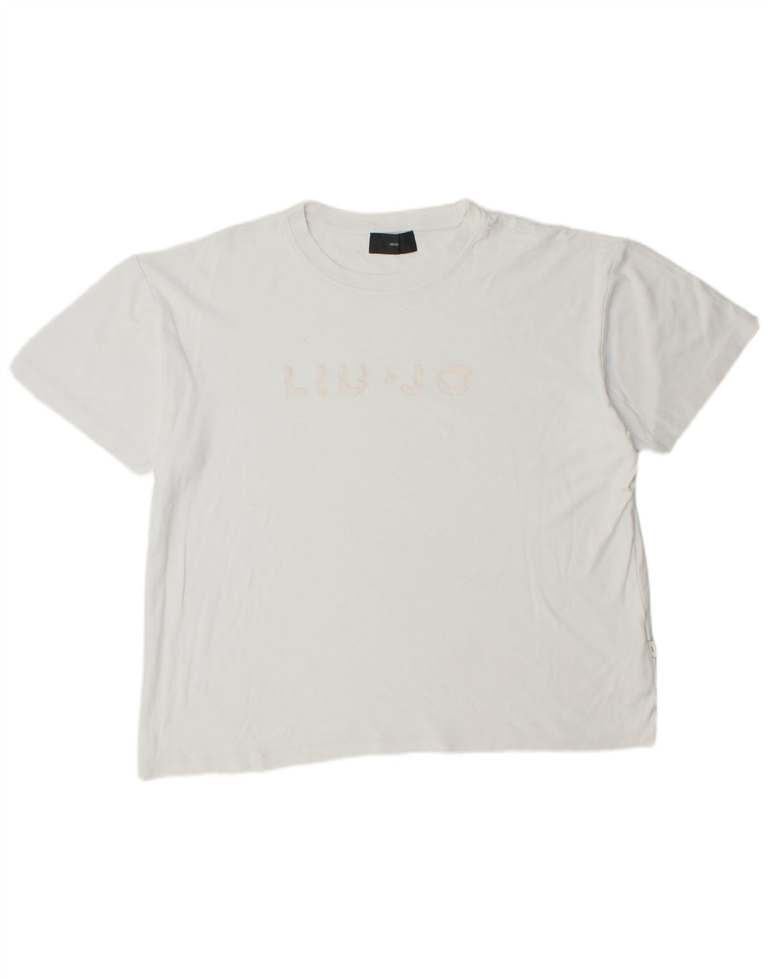 T-shirt grafica da uomo LIU JO Top XL in cotone bianco