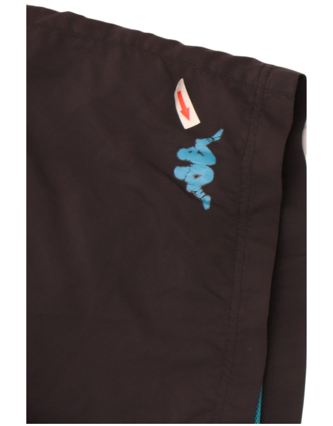 Pantaloncini sportivi da uomo Kappa grandi neri in poliestere
