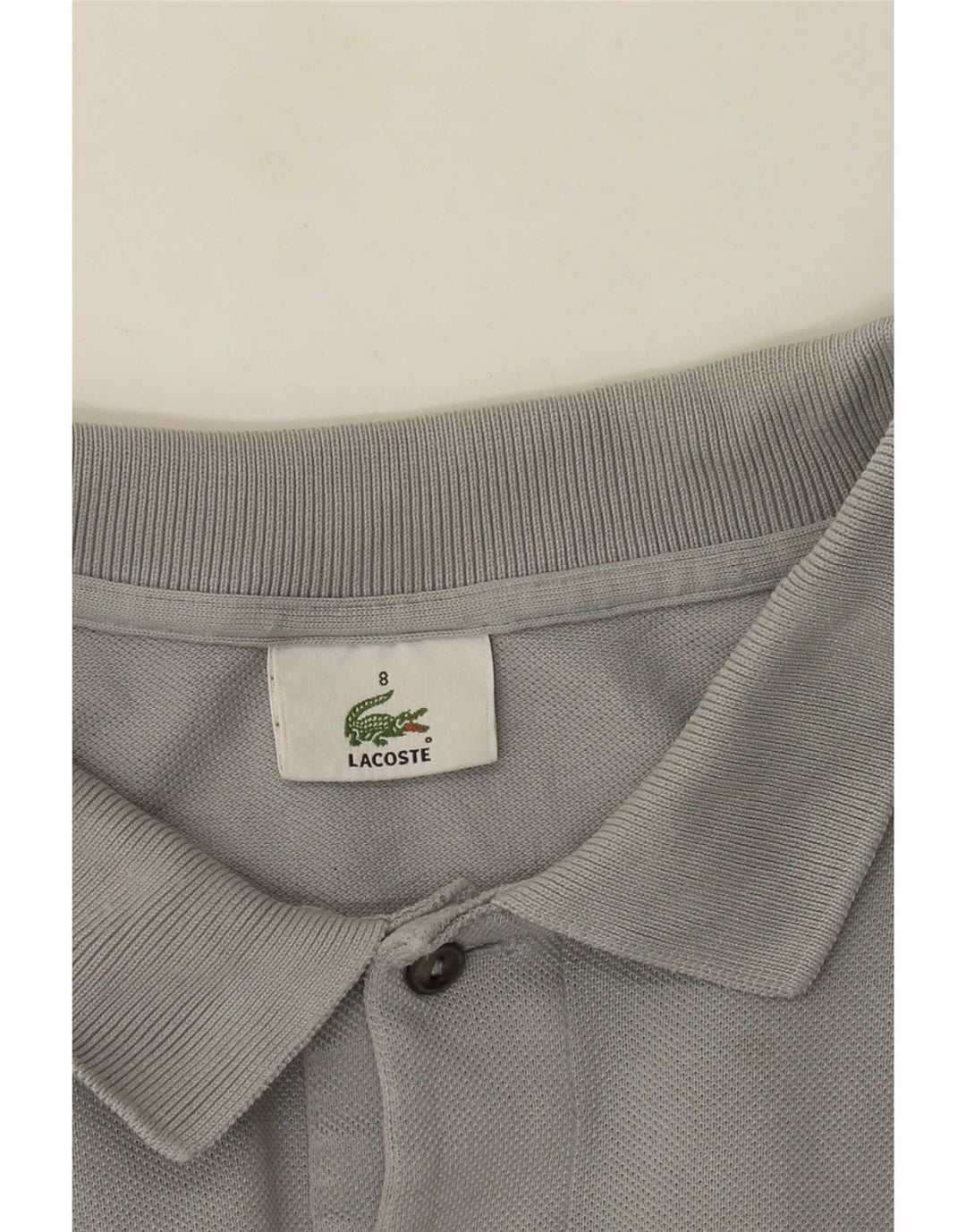 Polo da uomo a maniche lunghe Lacoste taglia 8 3XL grigia