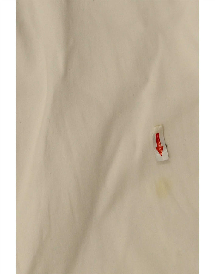 Pantaloncini chino da donna Kappa IT 42 medi W30 cotone bianco sporco