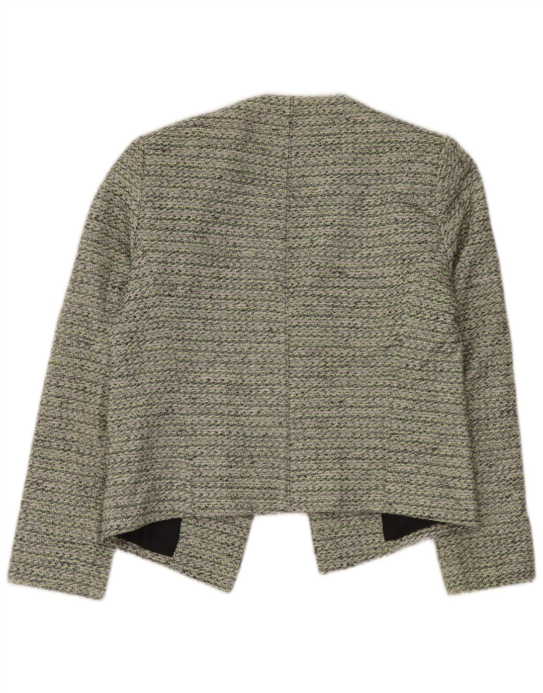 Giacca blazer aperta da donna Topshop UK 12 cotone verde medio