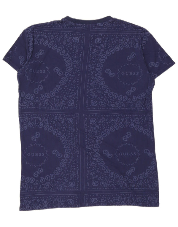 T-shirt grafica da ragazzo Guess 15-16 anni Blu Paisley