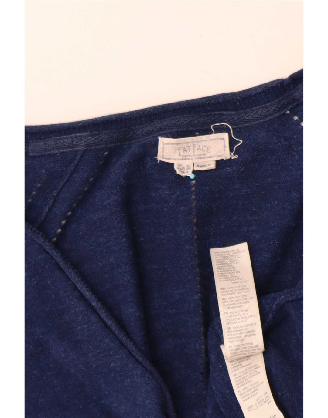 Maglione cardigan da donna Fat Face UK 8 piccolo blu