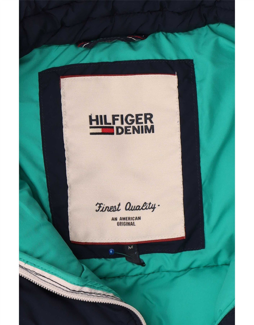Giacca imbottita da uomo Tommy Hilfiger UK 40 poliestere medio blu navy