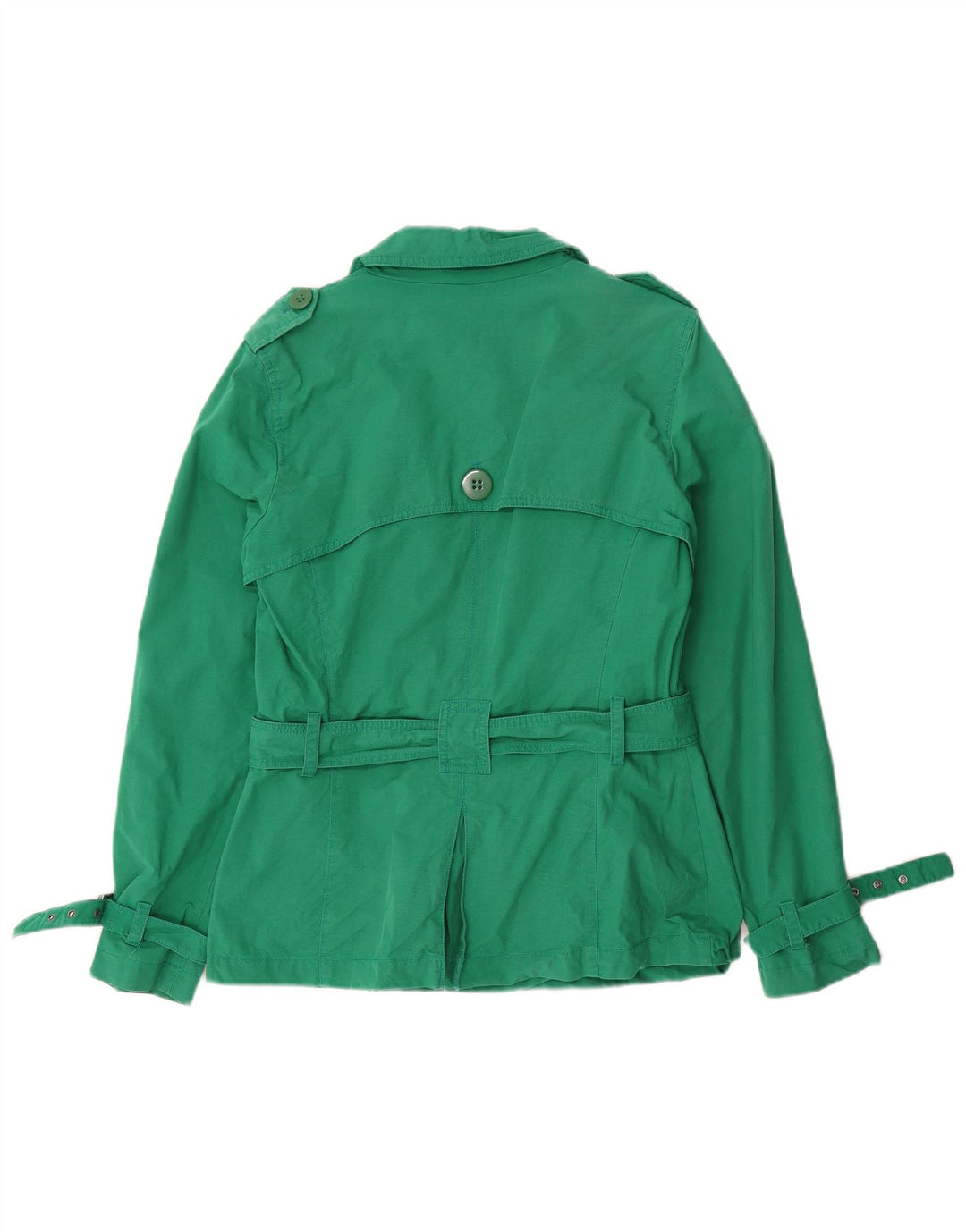 Trench corto da donna Marks & Spencer UK 12 Cotone verde medio