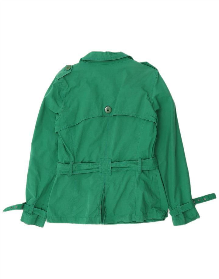 Trench corto da donna Marks & Spencer UK 12 Cotone verde medio