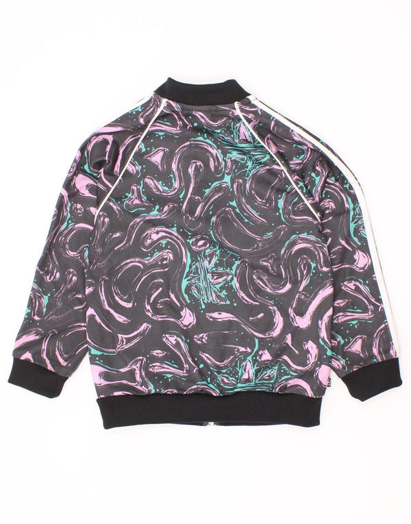 Giacca Top della tuta da ginnastica per ragazze Adidas Abstract Pattern 2-3 anni multicolore