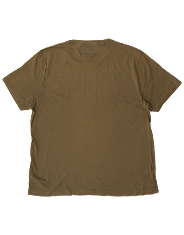 T-shirt grafica da uomo Tommy Hilfiger Top XL in cotone verde
