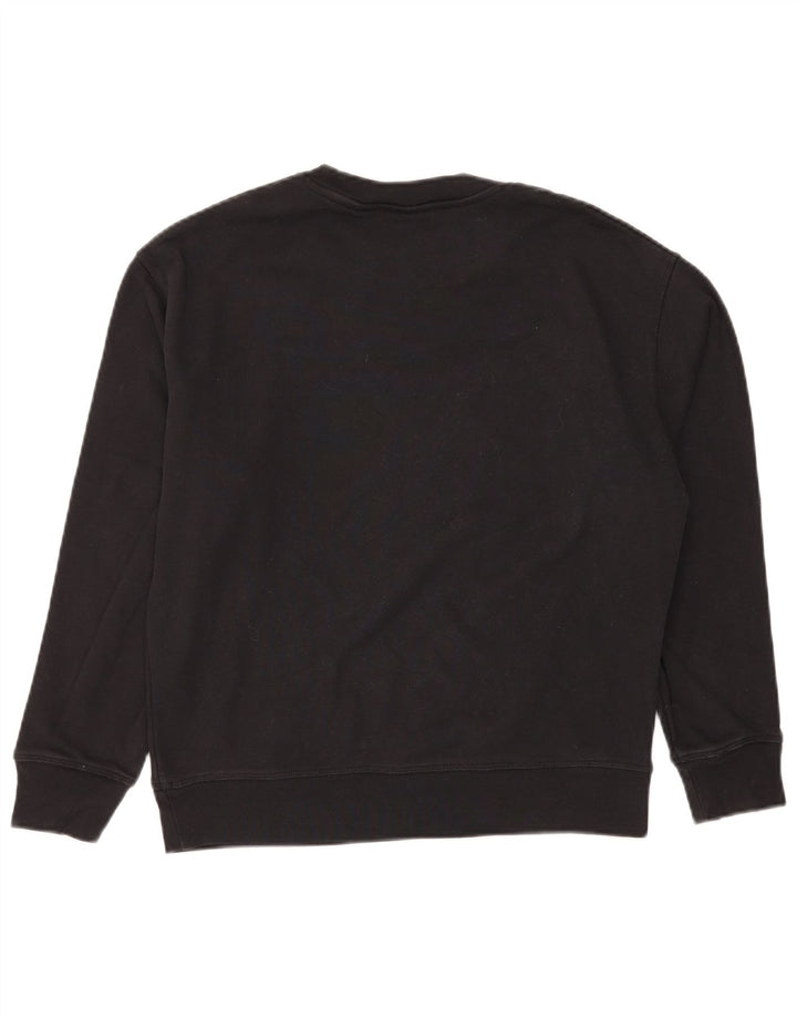 Felpa da donna LEVI'S UK 14 cotone nero medio