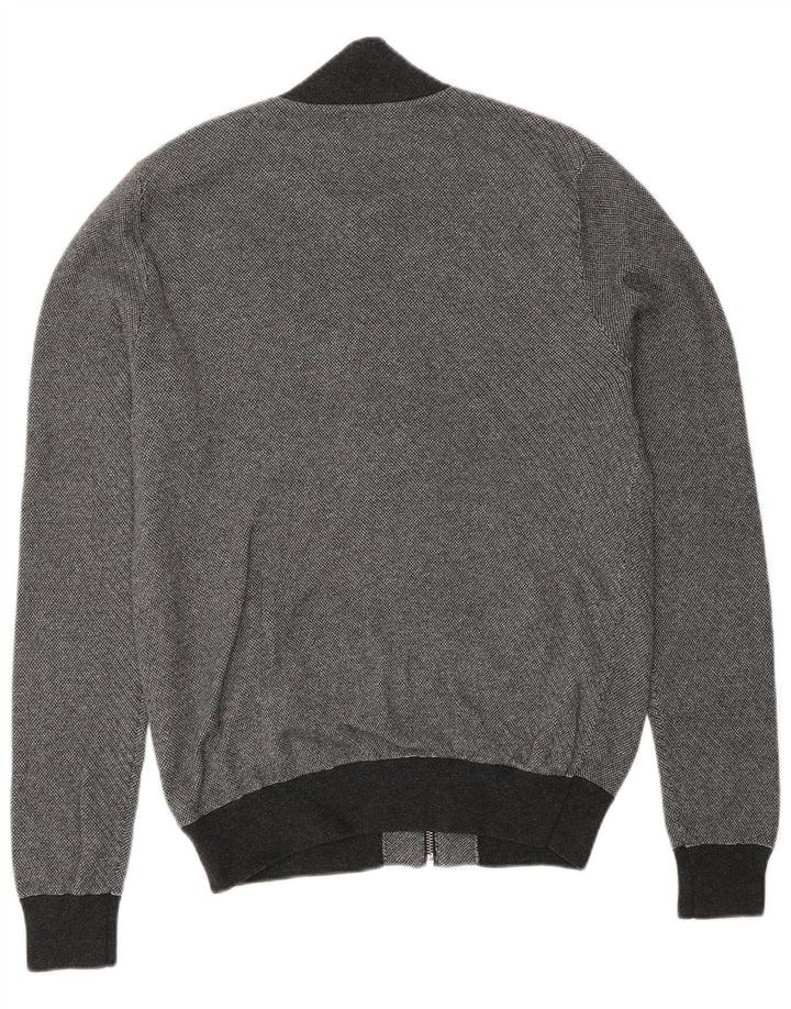 Giacca da ginnastica da uomo Reiss piccola in cotone color block grigio