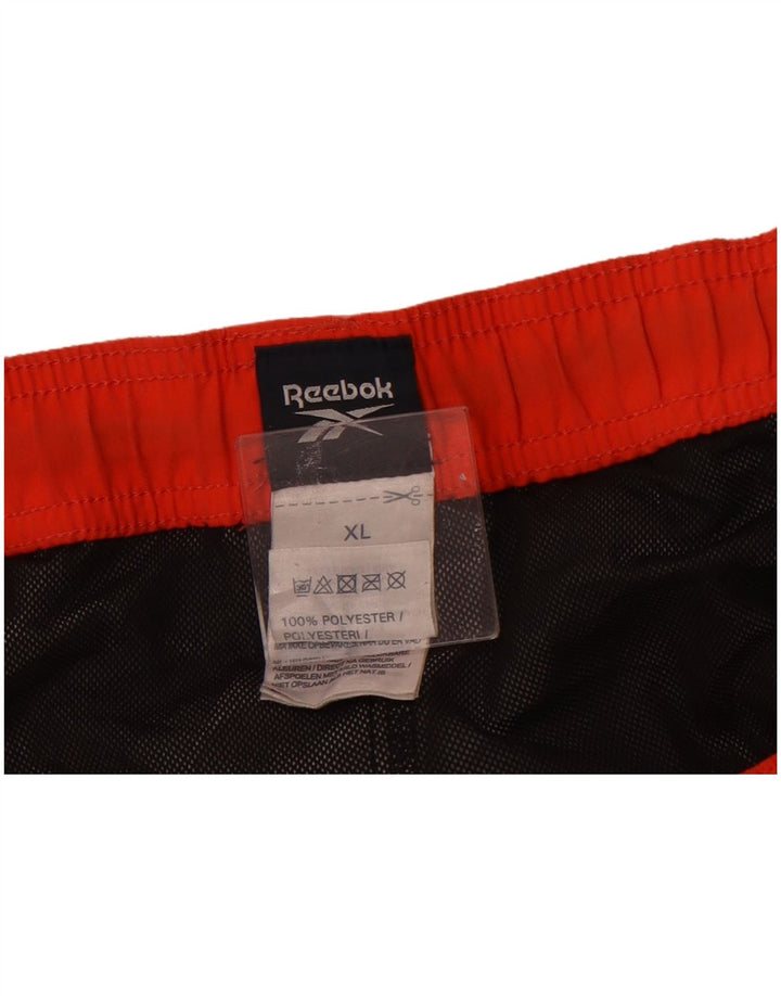 Pantaloncini da bagno da uomo Reebok XL grigio mimetico in poliestere
