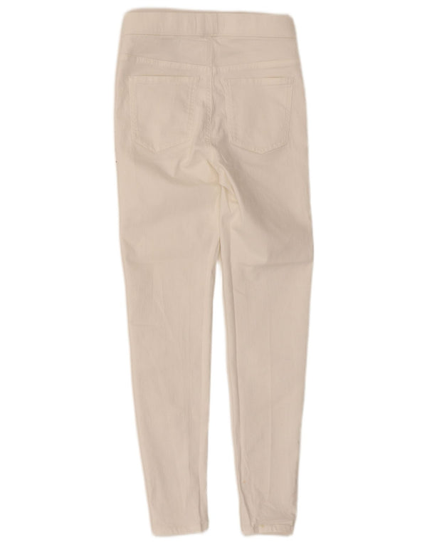Pantaloni casual Jegging da donna Marks & Spencer UK 8 piccoli W24 L26 bianchi