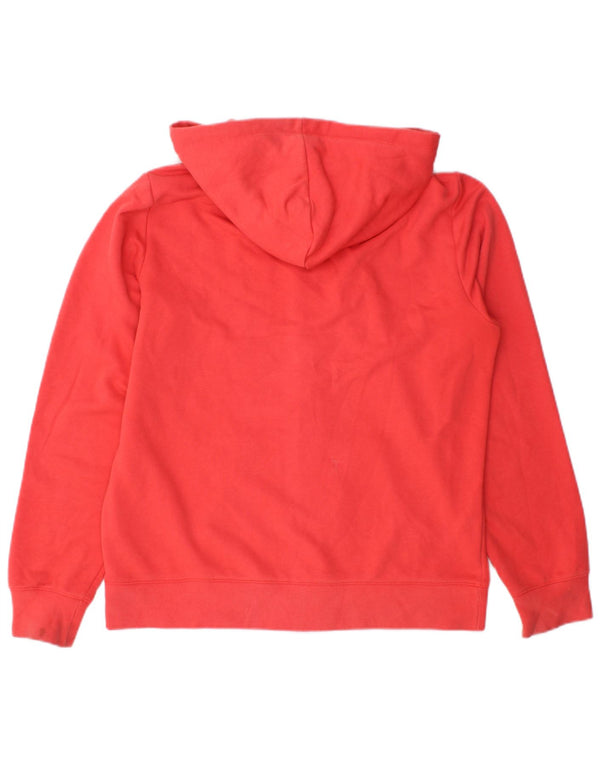 Maglione con cappuccio e zip da donna Champion UK 16 grande cotone rosso