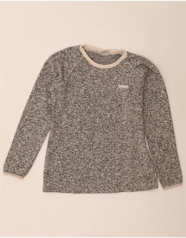 Maglia a maniche lunghe da donna Columbia UK 16 Large Poliestere chiazzato grigio