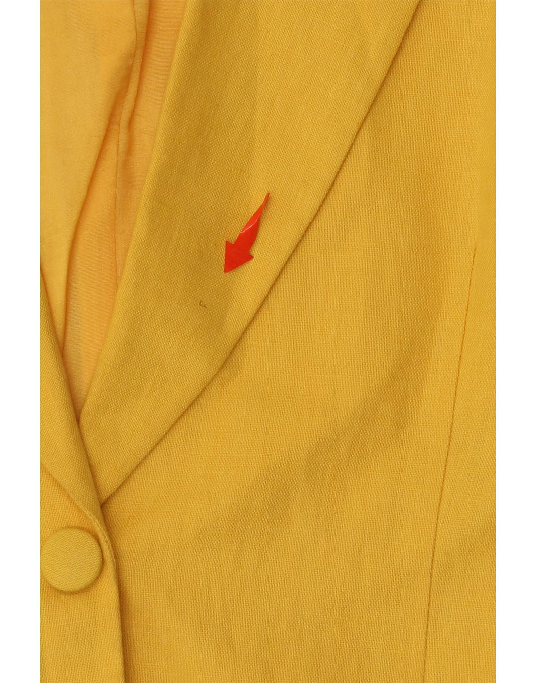 POP 84 Giacca blazer da donna a 2 bottoni UK 12 Lino giallo medio