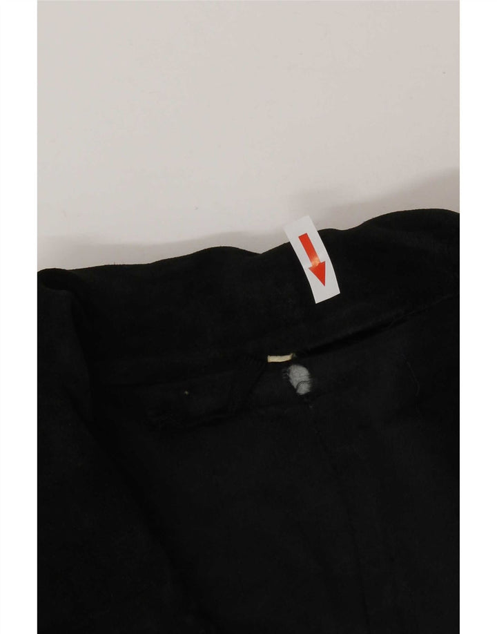 Gimo's Cappotto in pelle scamosciata da donna IT 46 Large Nero