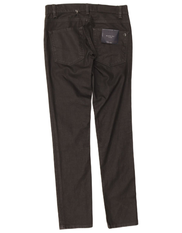 Jeans skinny da uomo a vita bassa Zara EU 31 medio W31 L31 cotone nero