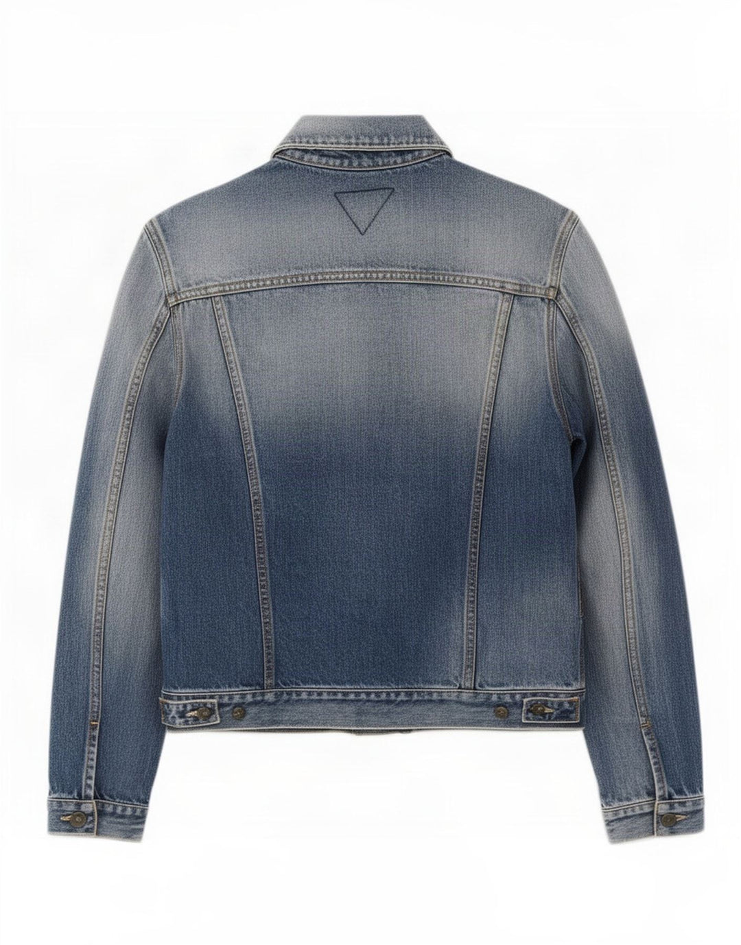 Meltin' Pot Giacca in denim da donna con lavaggio acido UK 14 Cotone blu medio