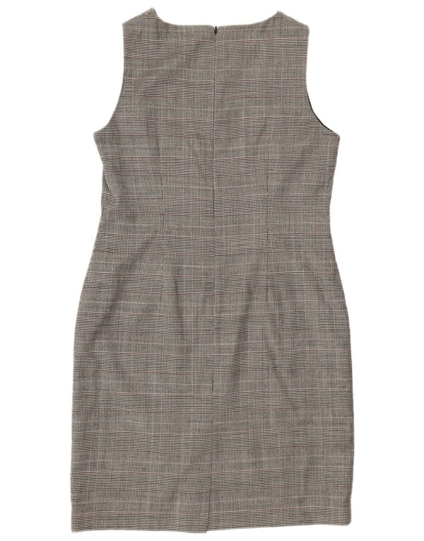 Abito tubino senza maniche da donna Hobbs UK 14 grande classico pied de poule grigio