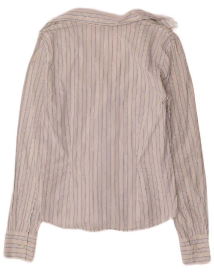 Camicia da donna Tommy Hilfiger US 6 cotone a righe bianche medie