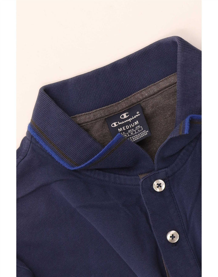 Polo da uomo Champion media blu navy