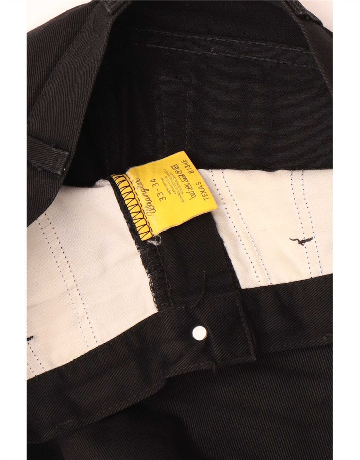 Jeans dritti da uomo Wrangler Texas W33 L34 cotone nero