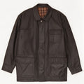 Giacca in pelle vintage da uomo UK 40 grande nera