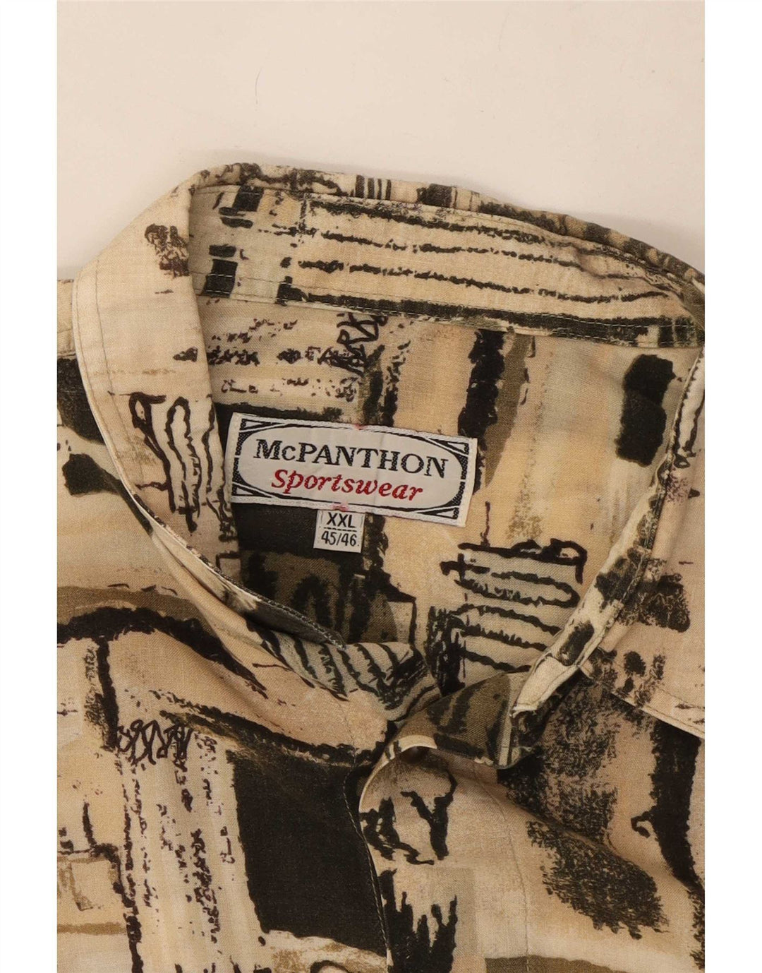 Camicia da uomo con motivo astratto Mc Panthon taglia 45/46 2XL multicolore