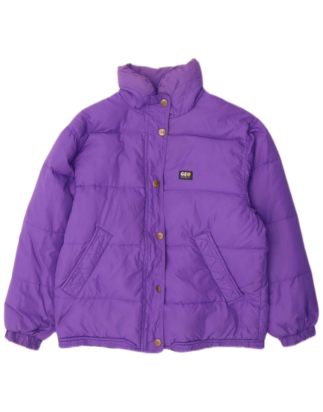 Giubbotto Imbottito Donna Geo Spirit IT 42 Viola Medio Poliammide
