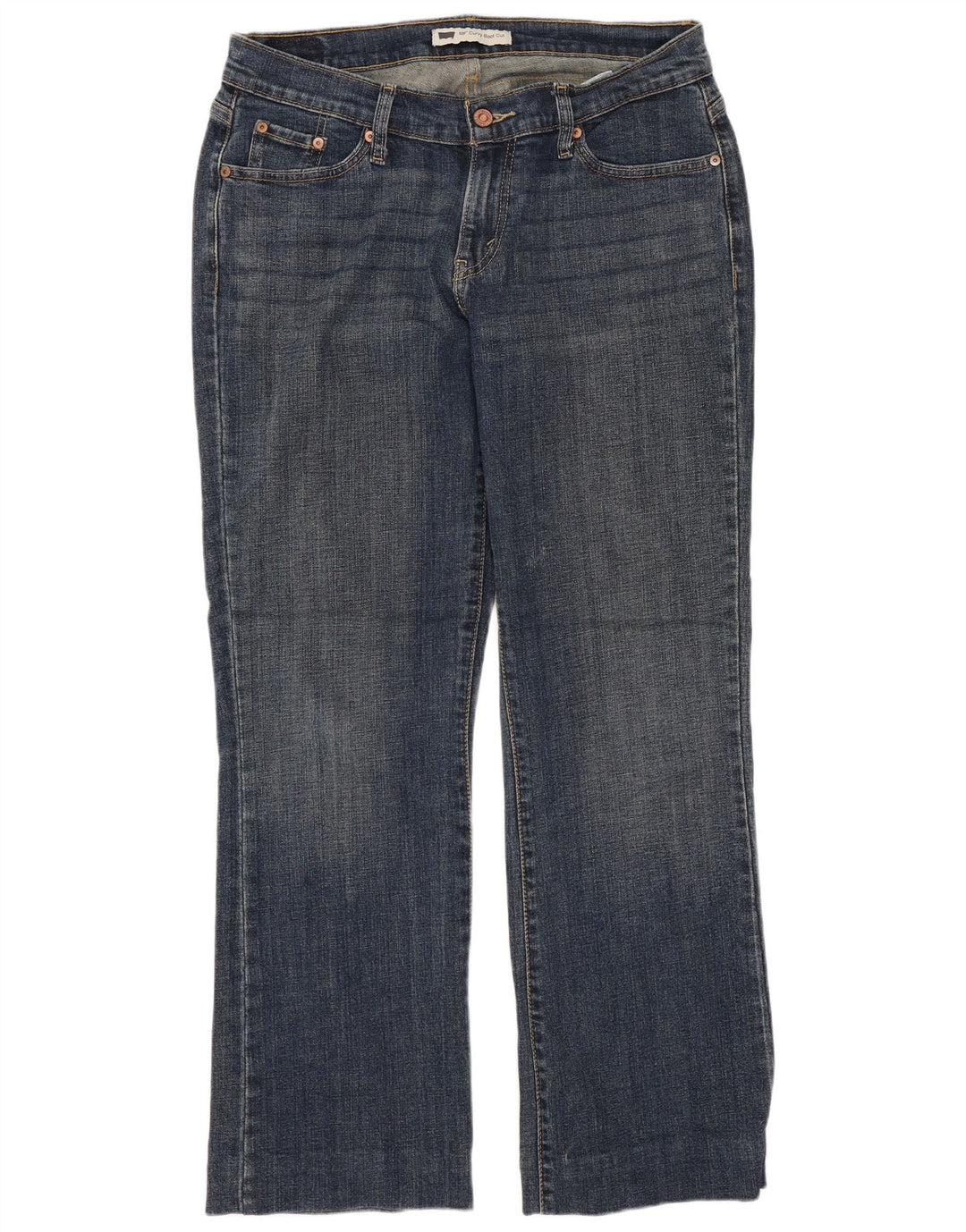 LEVI'S Donna 529 Curvy Bootcut Jeans US 12 Large W31 L29 Cotone Blu