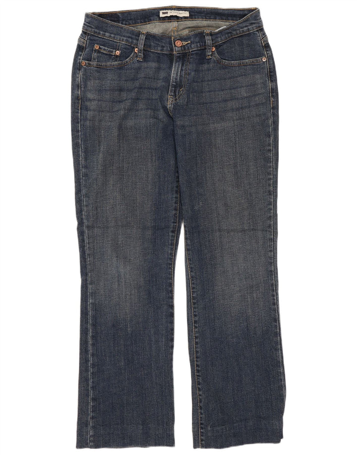 LEVI'S Donna 529 Curvy Bootcut Jeans US 12 Large W31 L29 Cotone Blu